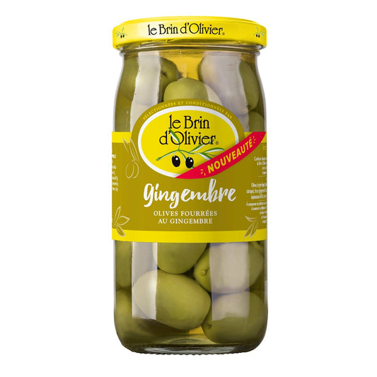 Olives vertes farcies au gingembre